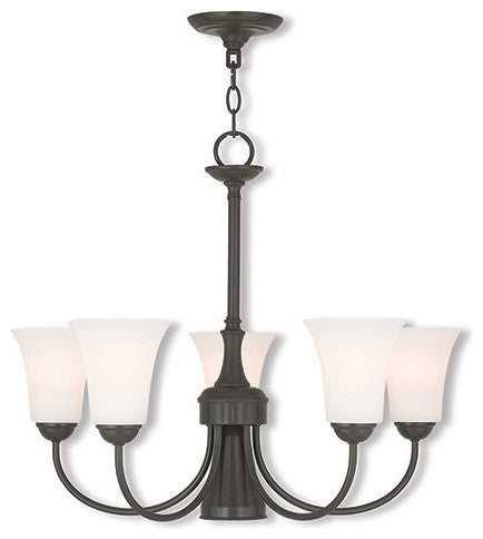 Livex 6465-92 6-Light Dinette Chandelier, English Bronze