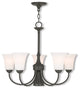Livex 6465-92 6-Light Dinette Chandelier, English Bronze