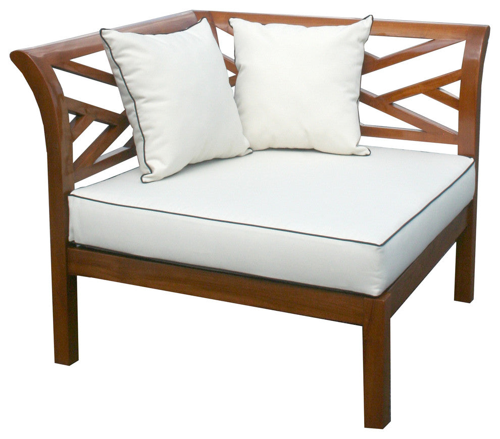 Teak Wood Long Island, Corner Section