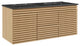 Render 48" Wall-Mount Bathroom Vanity, Oak Black
