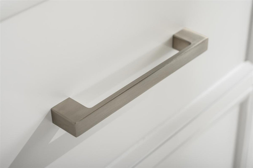 60" Double Sink Vanity Cabinet, Carrara White Top, White