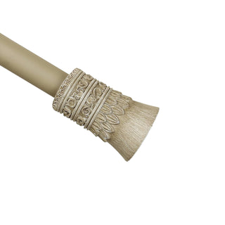 1" Diameter Tribale Curtain Rod, 48"-84", Cottage