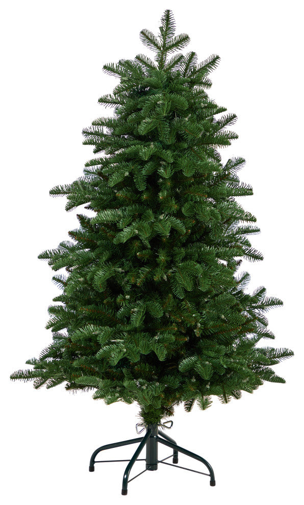 4' South Carolina Fir Faux Xmas Tree W/ 250 Clear Lights & 752 Bendable Branches