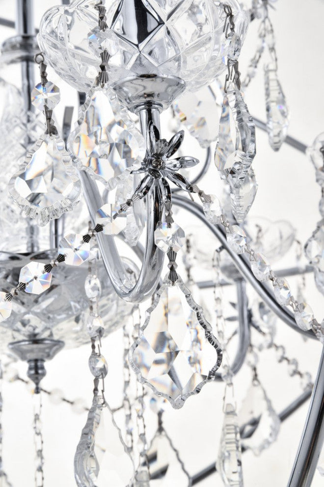 Cory 6-Light Chrome Crystal Pendant