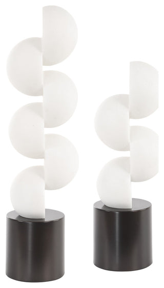 Uttermost Symmetry White Sculptures Set of 2