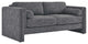 Modway Visible Upholstered Modern Polyester Fabric Sofa in Gray