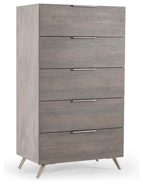 Nova Domus Bronx Italian Modern Faux Concrete and Grey Chest