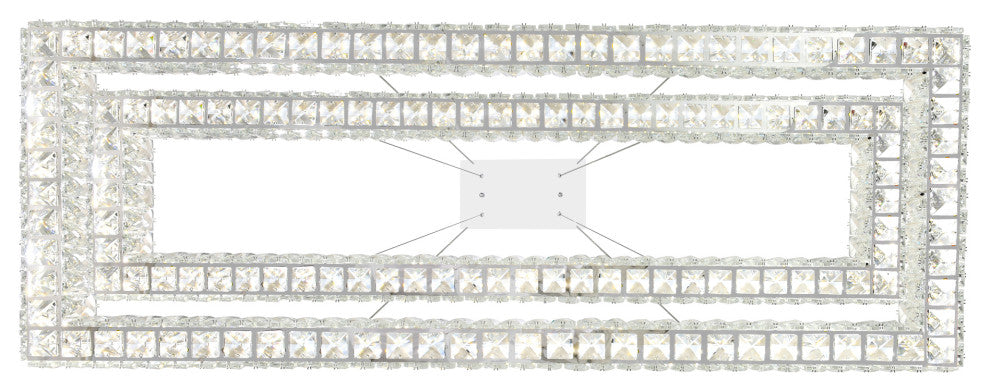 Felicity LED Chandelier With Chrome Finish