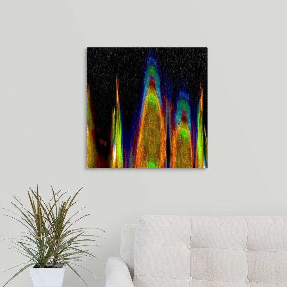 "Spring Rain I" Wrapped Canvas Art Print, 20"x20"x1.5"