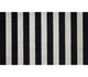 2' x 4' Black and Tan Wide Stripe Washable Floor Mat