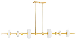 Hudson Valley Lighting Maynard 7.75" Linear Aged Brass