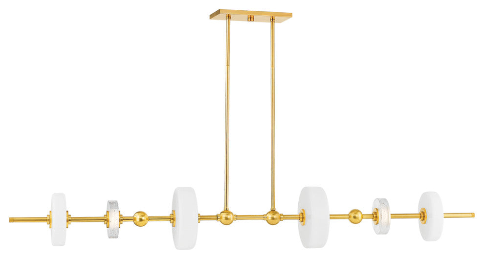 Hudson Valley Lighting Maynard 7.75" Linear Aged Brass