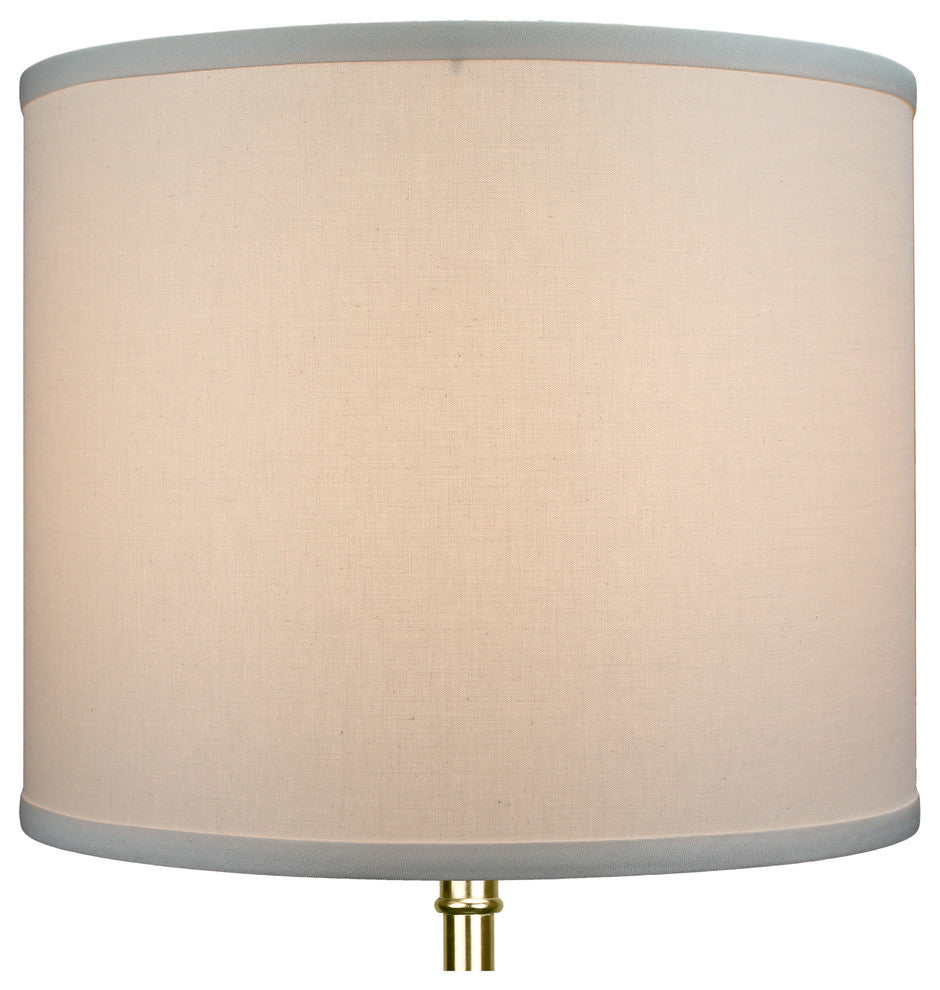 Fenchel Shades, 12"x12"x10" Spider Attachment Drum Lamp Shade, Linen