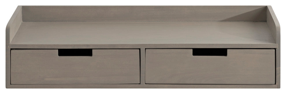 Kitt Floating Shelf Console Table, Gray 28x12x6.5