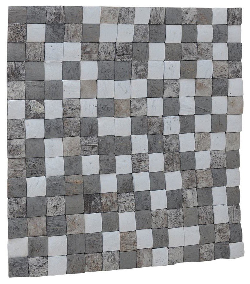 East at Main Tumbled Medley Coconut Shell Wall Tile