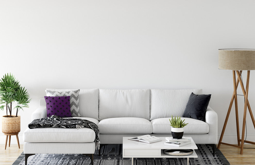 20"x20" Spider Pattern Decorative Throw Pillow, Amethyst