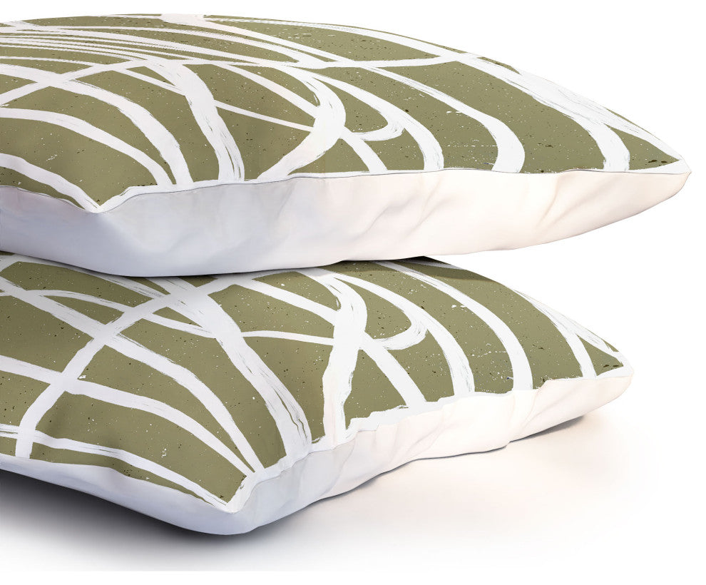 Deny Designs Ninola Design Japandi Minimal Marker Pillow Sham, Standard