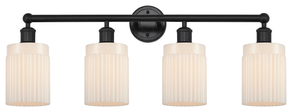 Innovations 616-4W-BK-G341 4 Light 31.5" Bath Vanity Light, Matte Black