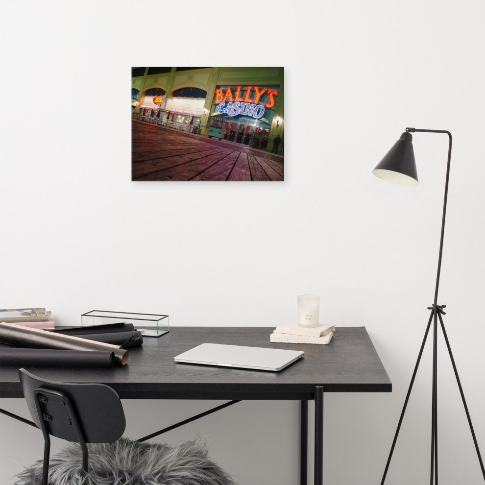 Low on the Boards Night Photography Canvas Wall Art Print, 18" X 24"