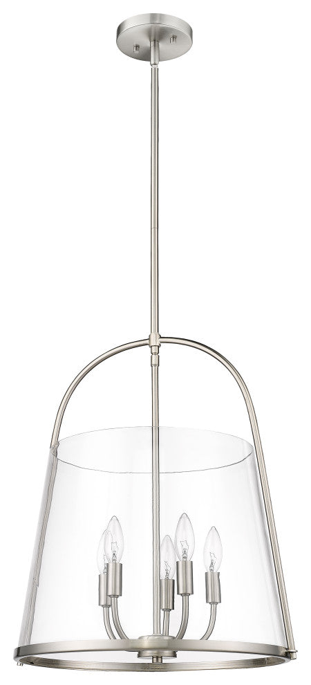 Z-LITE 5-Light Pendant, Brushed Nickel