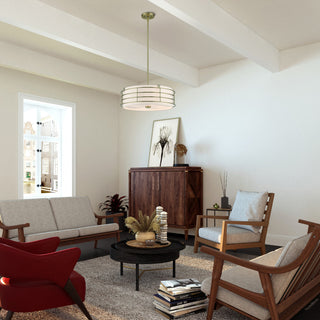Blanchard 4-Light Antique Brass Pendant Chandelier