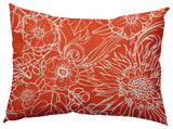 14" x 20" Zentangle Decorative Indoor Pillow, Bright Orange