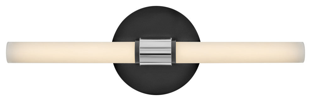 Lark Kai 16.75" Medium LED Bath Bar Vanity Fixture, Black + Chrome