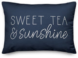 Sweet Tea & Sunshine Outdoor Lumbar Pillow