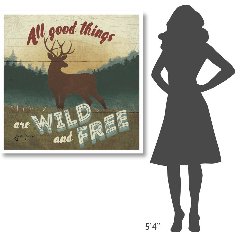 "Discover the Wild VI" Digital Paper Print by Janelle Penner, 42"x42"