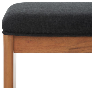 Safavieh Solo Open Shelf Bench, Black/Natural