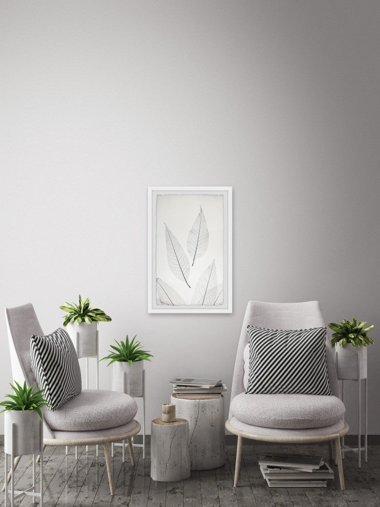 "Pointing Leaves" Framed Painting Print, 30x45