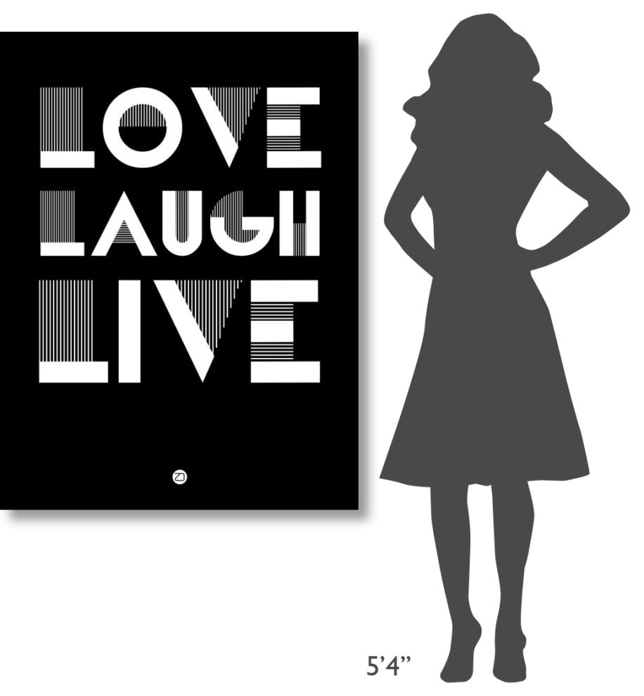 "Love Laugh Live Poster 2" Fine Art Print