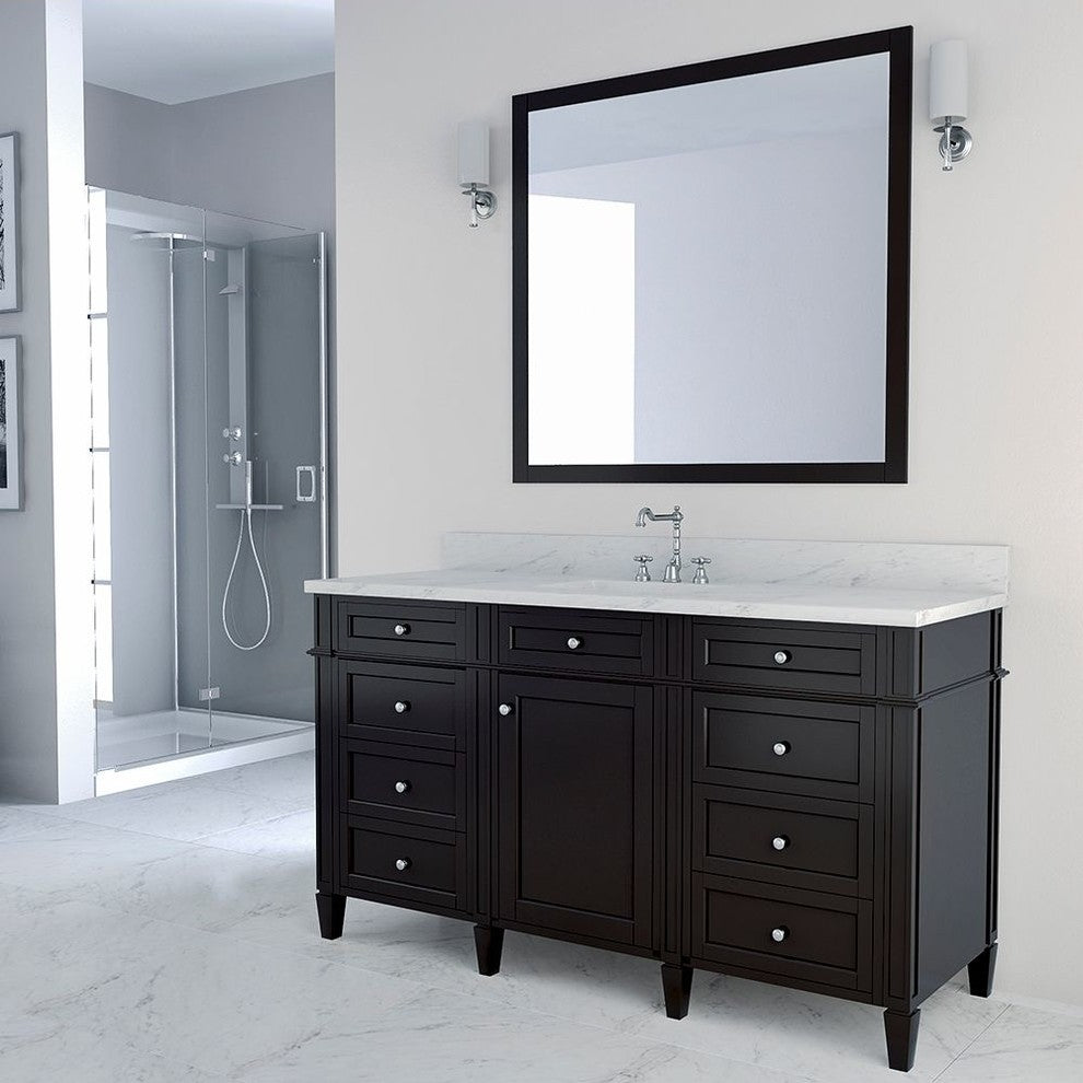 Allentown 60" Single Bathroom Vanity, Espresso