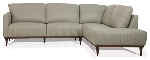 ACME Tampa Right Facing Sectional Sofa, Airy Green Leather