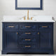 The Finchley Bathroom Vanity, Blue, 54", Single Sink, Freestanding