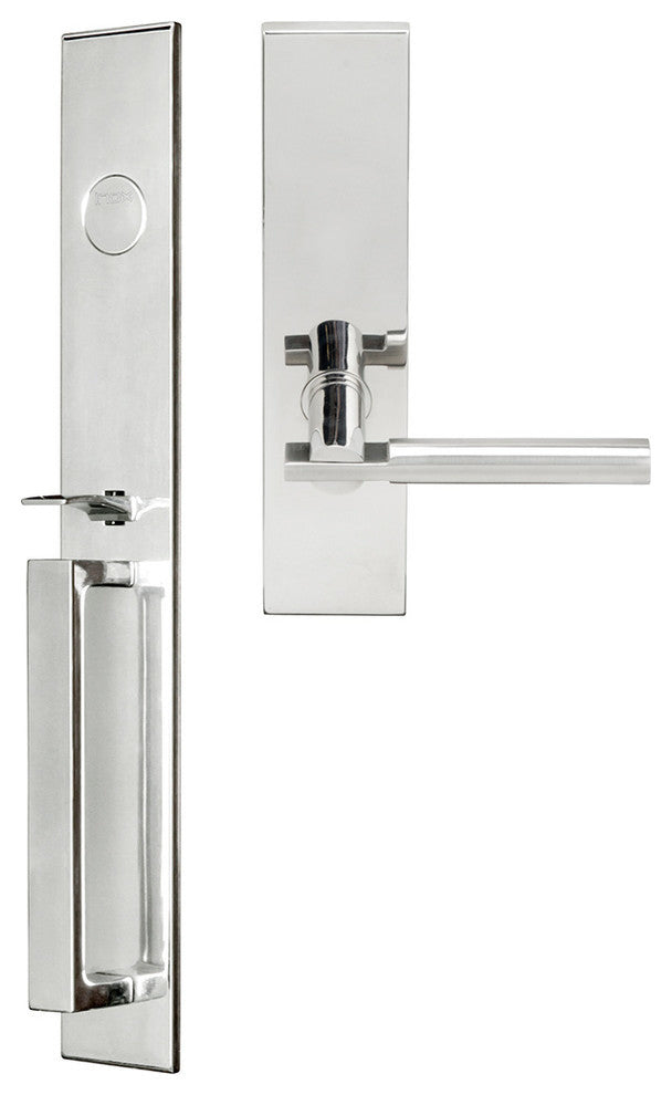 Sequoia Lever, Mortise Dummy Handleset, Right Hand, Polished Stainless Steel