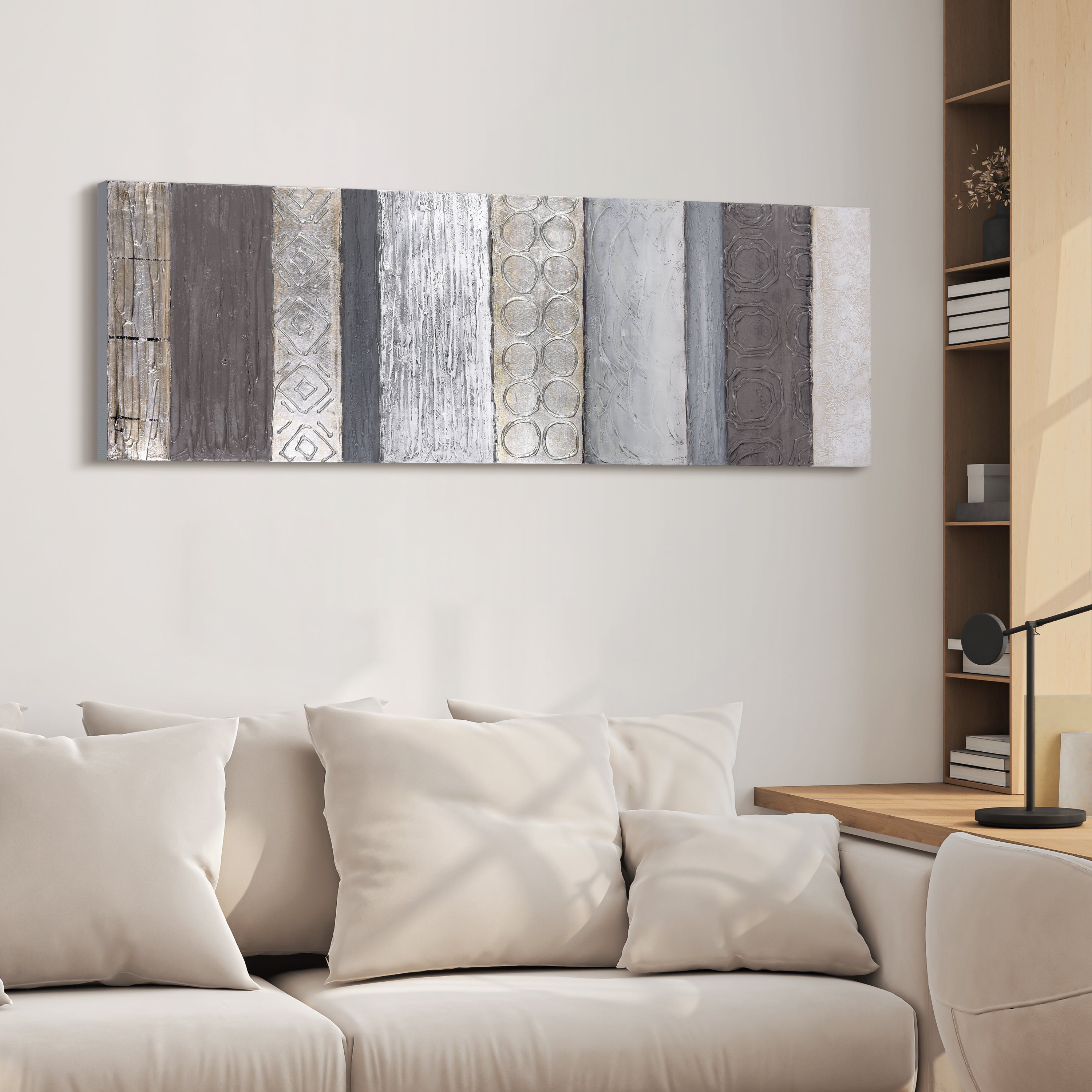Fluid Textured Metallic Hand Painted Abstract Wall Art by Martin Edwards