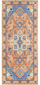 Surya Panipat PNP-2300 9'x12' Rug, Clay/Bright Blue/Dark Blue/Taupe/Light Gray