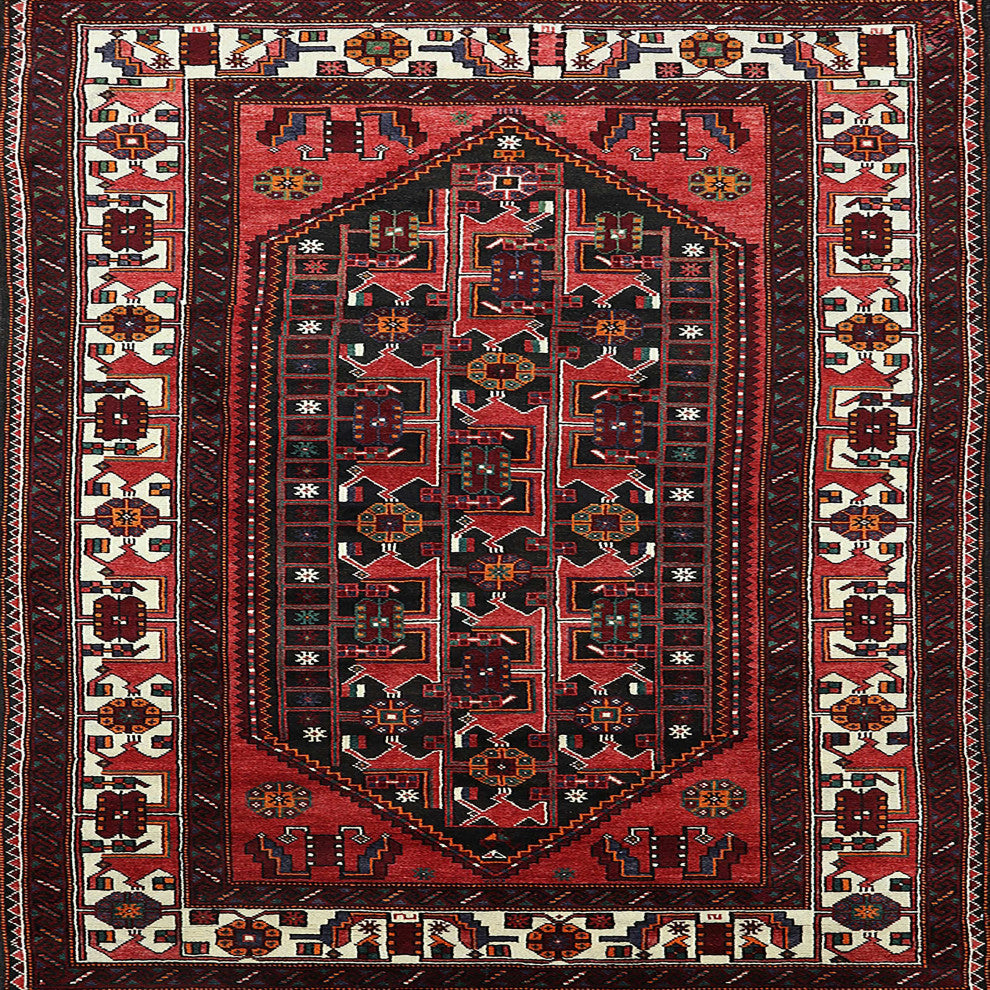 Ahgly Company Indoor Square Mid-Century Modern Area Rugs, 3' Square