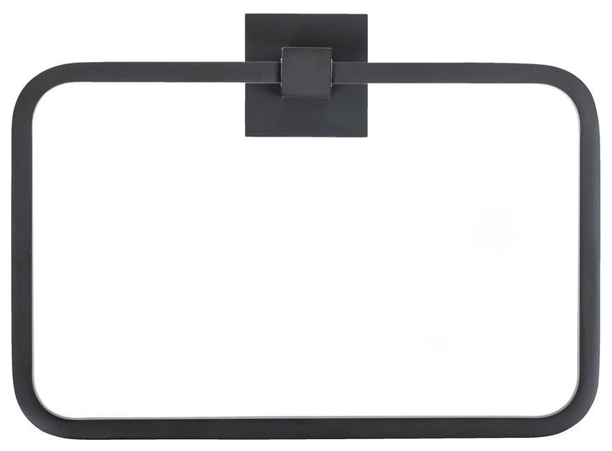 Italia Trieste Series 4 Piece Matte Black Bathroom Accessory Set