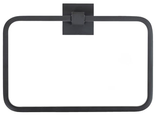 Italia Trieste Series 4 Piece Matte Black Bathroom Accessory Set