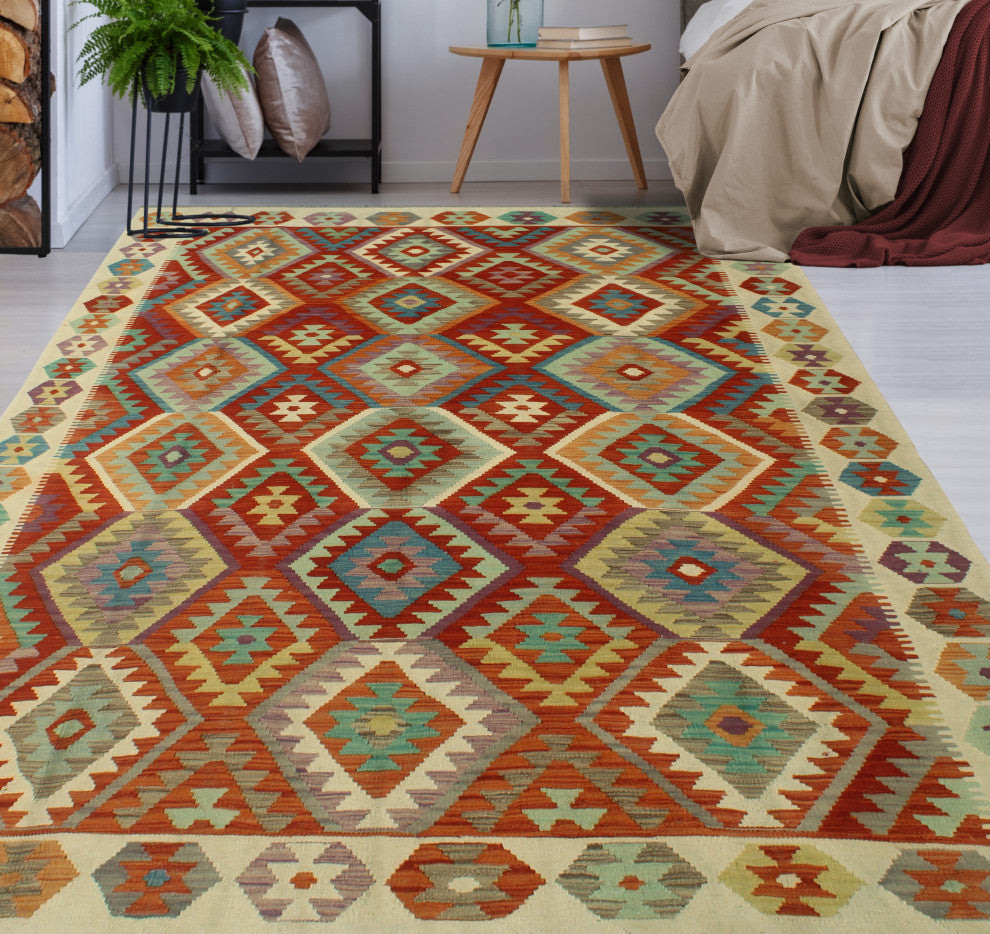 Sangat Kilim Ayobami Rust Rug