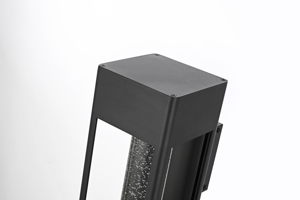 Home Living 15" LED Outdoor Wall sconce, Black