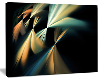 Floating Abstract Fractal Designs, Oversized Abstract Canvas Art Print, 60x40
