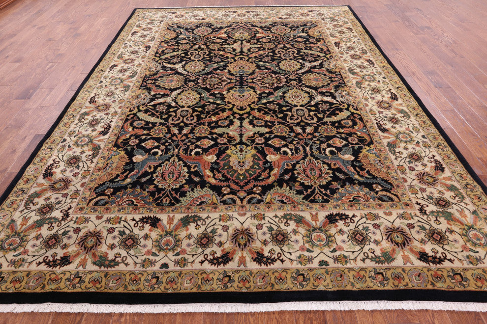 Handmade Persian Tabriz Wool Rug 9' 1" X 11' 10" - Q12138