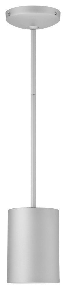 Pilson 7" Rod Pendant, Replaceable LED, Satin