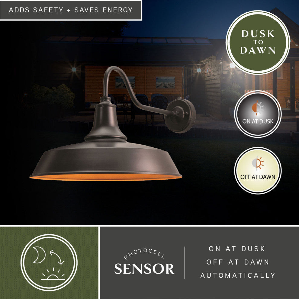 Vaxcel Lighting T0572 Dorado 1 Light 14" Tall Outdoor Wall Sconce - Dark Bronze