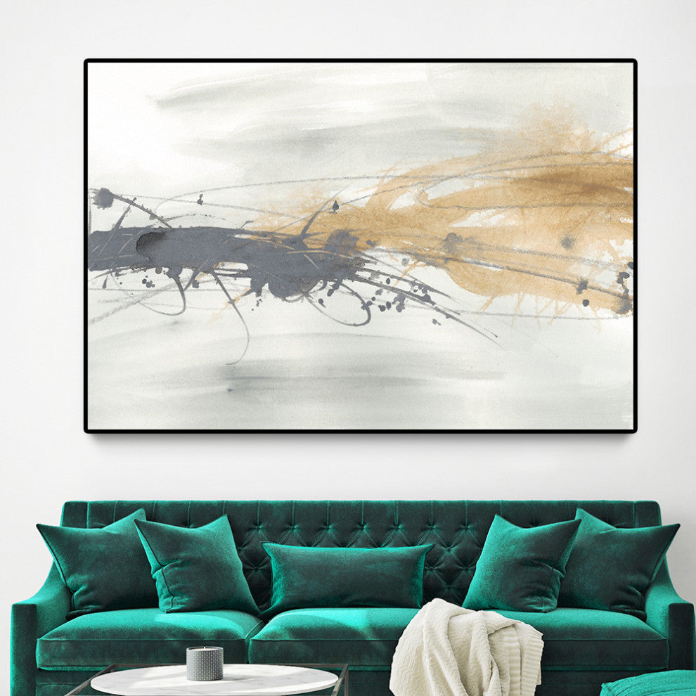 "Kinetic Horizon I" Oversized Framed Canvas, 40" x 60"