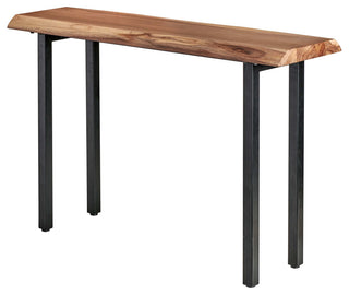 Takara Natural Teak Wood Live Edge Tables, Console Table