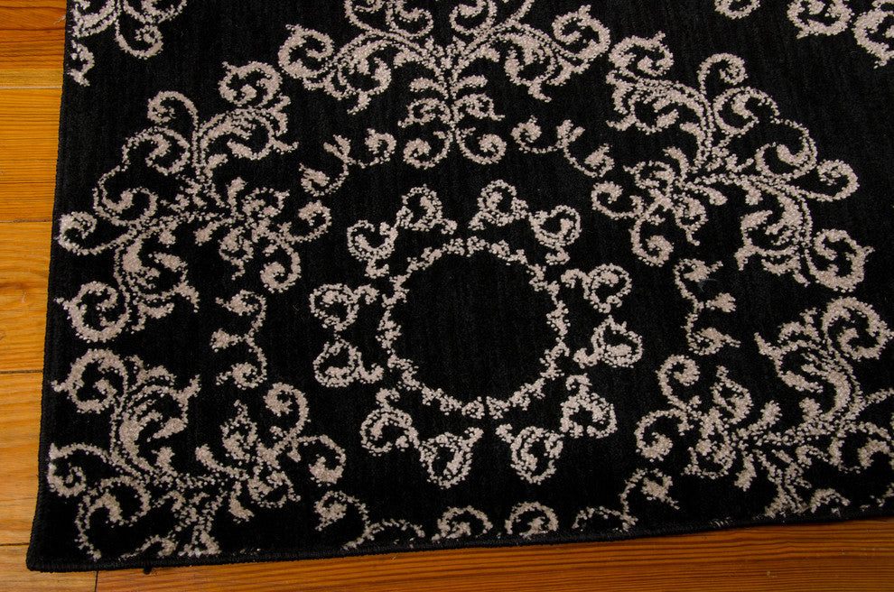 NOURISON TRANQUILITY BLACK AREA RUG